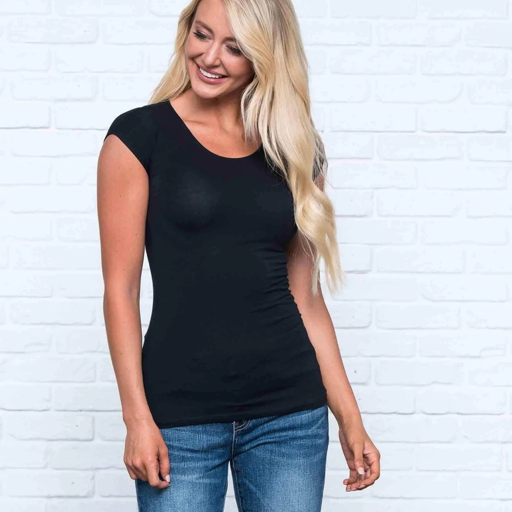 DownEast Basic Layer tee in color Black